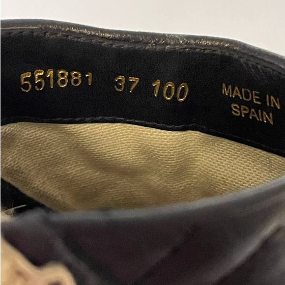 Gucci Matelasse Marmont Double G Chevron Double G Black Quilted Mules Size 37 - Picture 12 of 12